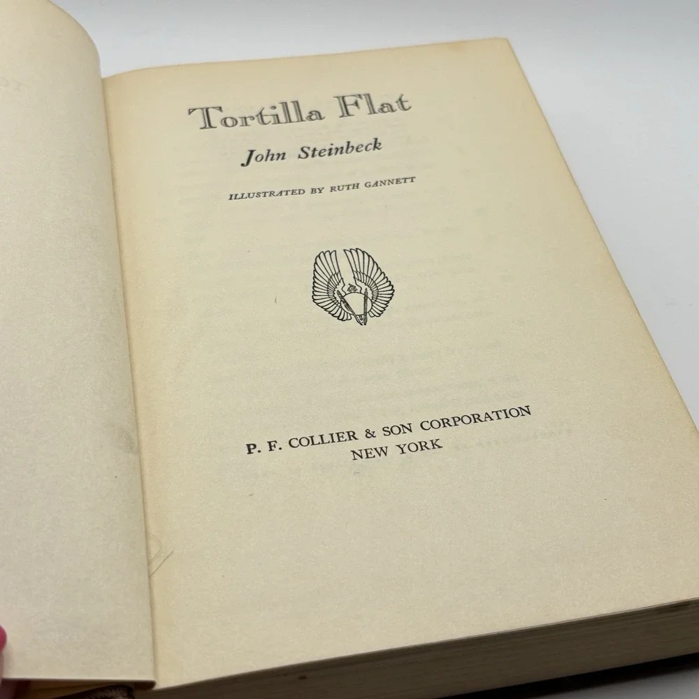 John‎ Steinbeck Books 3 The Long Valley Tortilla Flat In Dubious Battle Collier